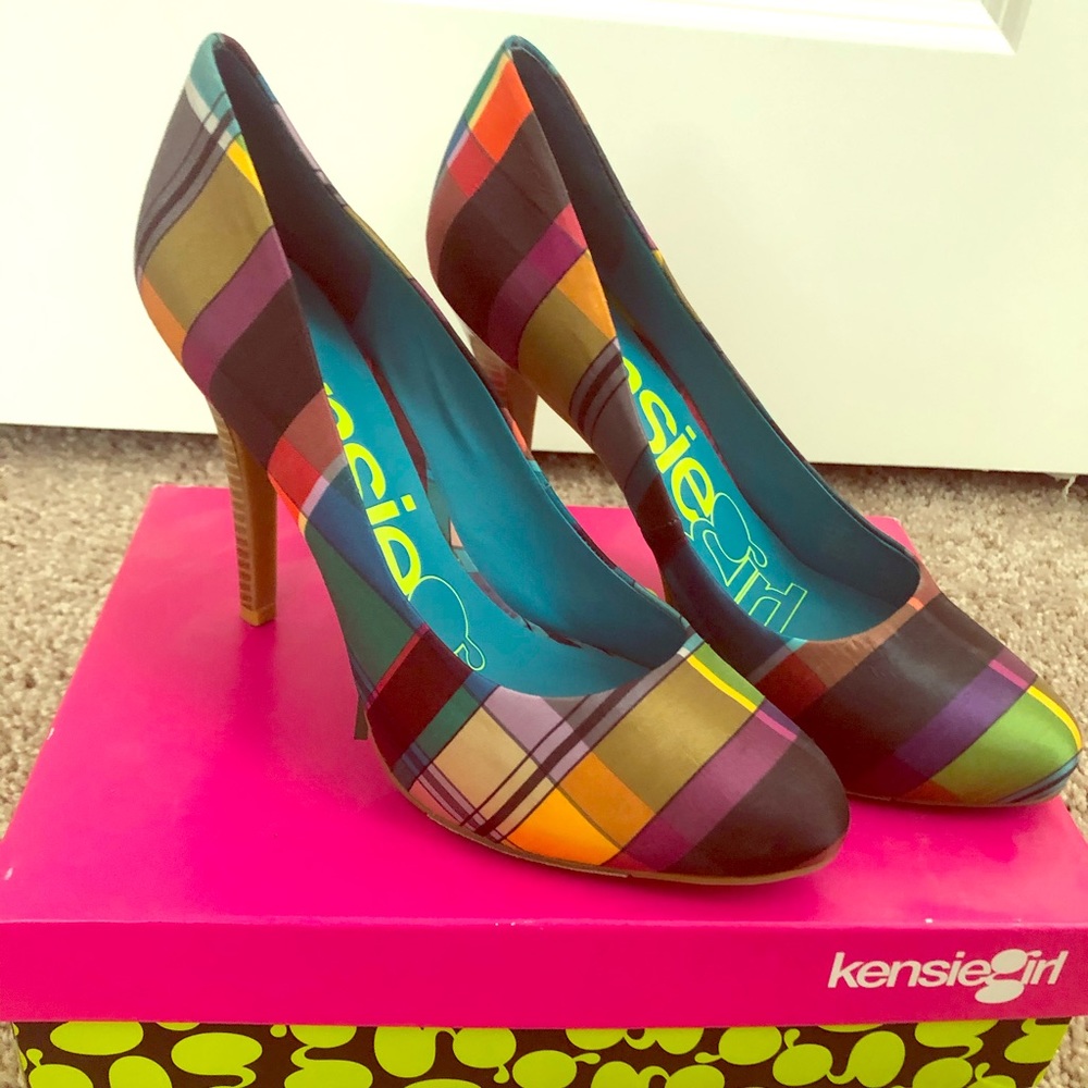 Kenzie Girl Plaid Heels